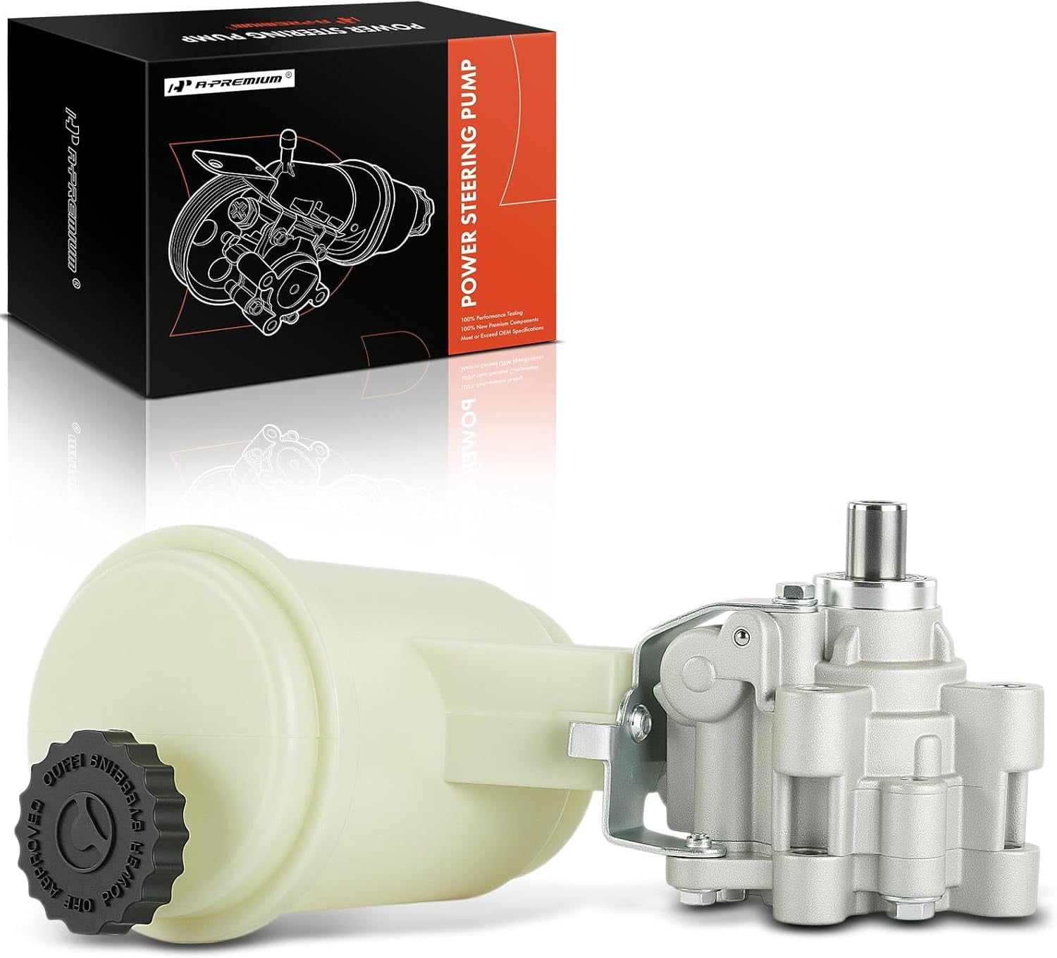 A-Premium Power Steering Pump, with Reservoir, Compatible with Ram 2500 2011-2019, 3500 2011-2018, 4500 2011-2012/2014-2018, 5500 2011-2012/2014-2018
