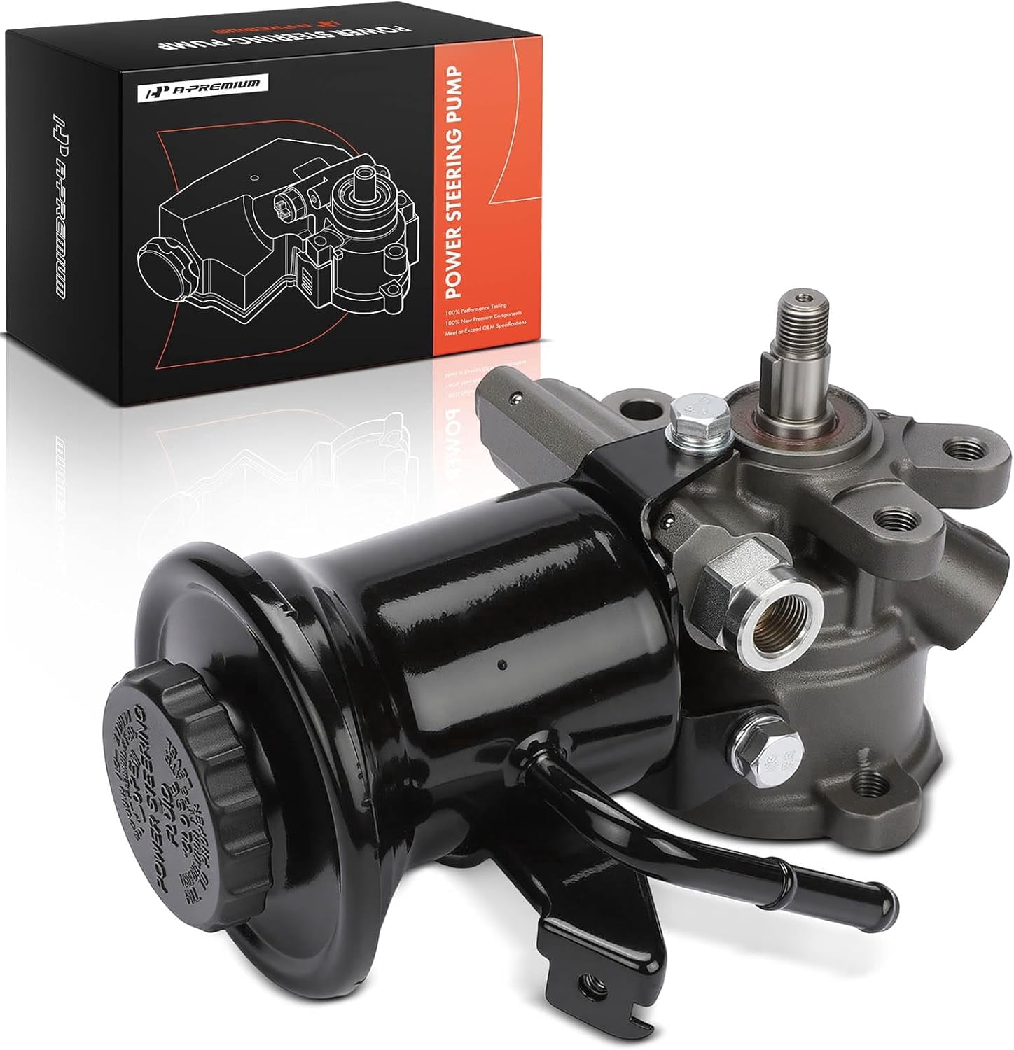 A-Premium Power Steering Pump with Reservoir Compatible with Toyota 4Runner 1988-1995 Pickup (Hilux) 1988-1995 3.0L 3VZFE
