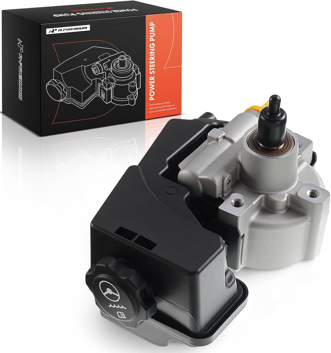 A-Premium Power Steering Pump with Reservoir Replacement for Chevrolet Camaro 2010-2012