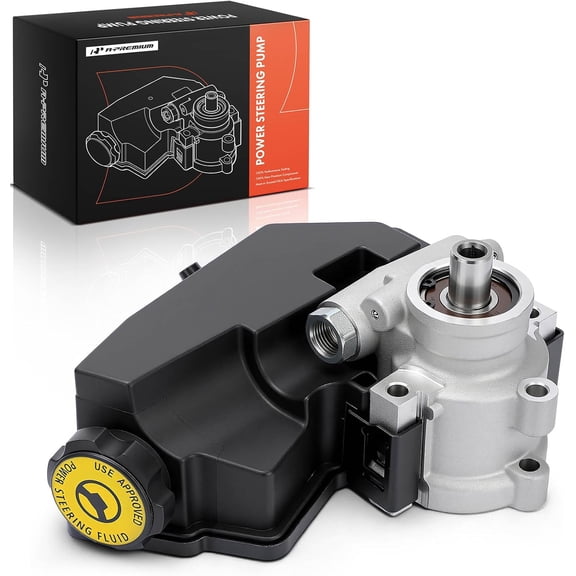 A-Premium Power Steering Pump, with Reservoir, Compatible with Jeep Grand Cherokee 1993-1998, Grand Wagoneer 1993 & Dodge Dakota 1991, 4.0L 5.2L 5.9L, Replace # N73319111