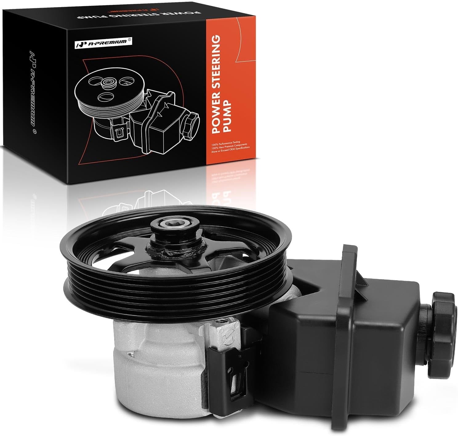 A-Premium Power Steering Pump with Reservoir and Pulley Replacement for Chevrolet Impala 2006-2011 Monte Carlo 2006-2007