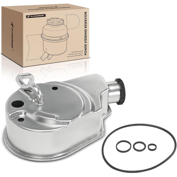 A-Premium Power Steering Reservoir with Cap Compatible with Chevrolet Silverado 1500, Tahoe, Suburban 1500, Avalanche, C1500 & GMC Sierra 1500, Yukon & Cadillac Escalade, Escalade ESV, Escalade EXT