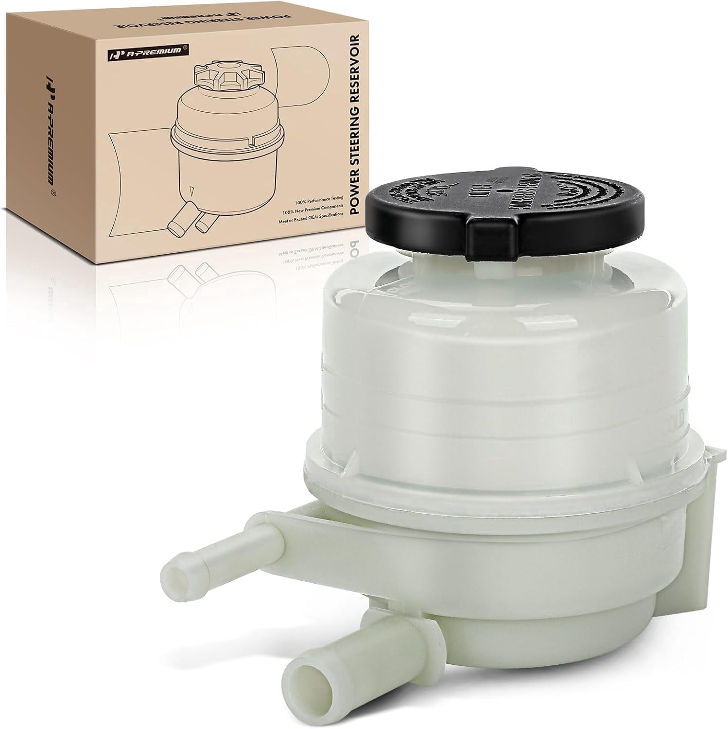 A-Premium Power Steering Reservoir/Tank with Cap Compatible with Toyota Camry 2002-2011, Avalon 2005-2012, Solara 2004-2008 & Lexus ES300 2002-2003, ES330 2004-2006, ES350 2007-2012