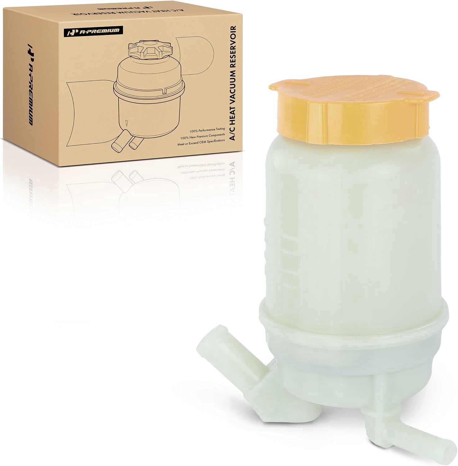 A-Premium Power Steering Reservoir Tank Compatible with Subaru Forester 2003-2008 2.5L Replace# 34630SA000, 34630SA001