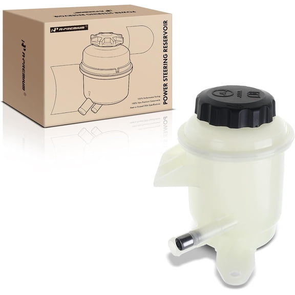 A-Premium Power Steering Reservoir/Tank with Cap Compatible with Chevy Aveo 2009-2011, Aveo5 2009-2011 & Pontiac G3 Wave 2009, L4 1.6L