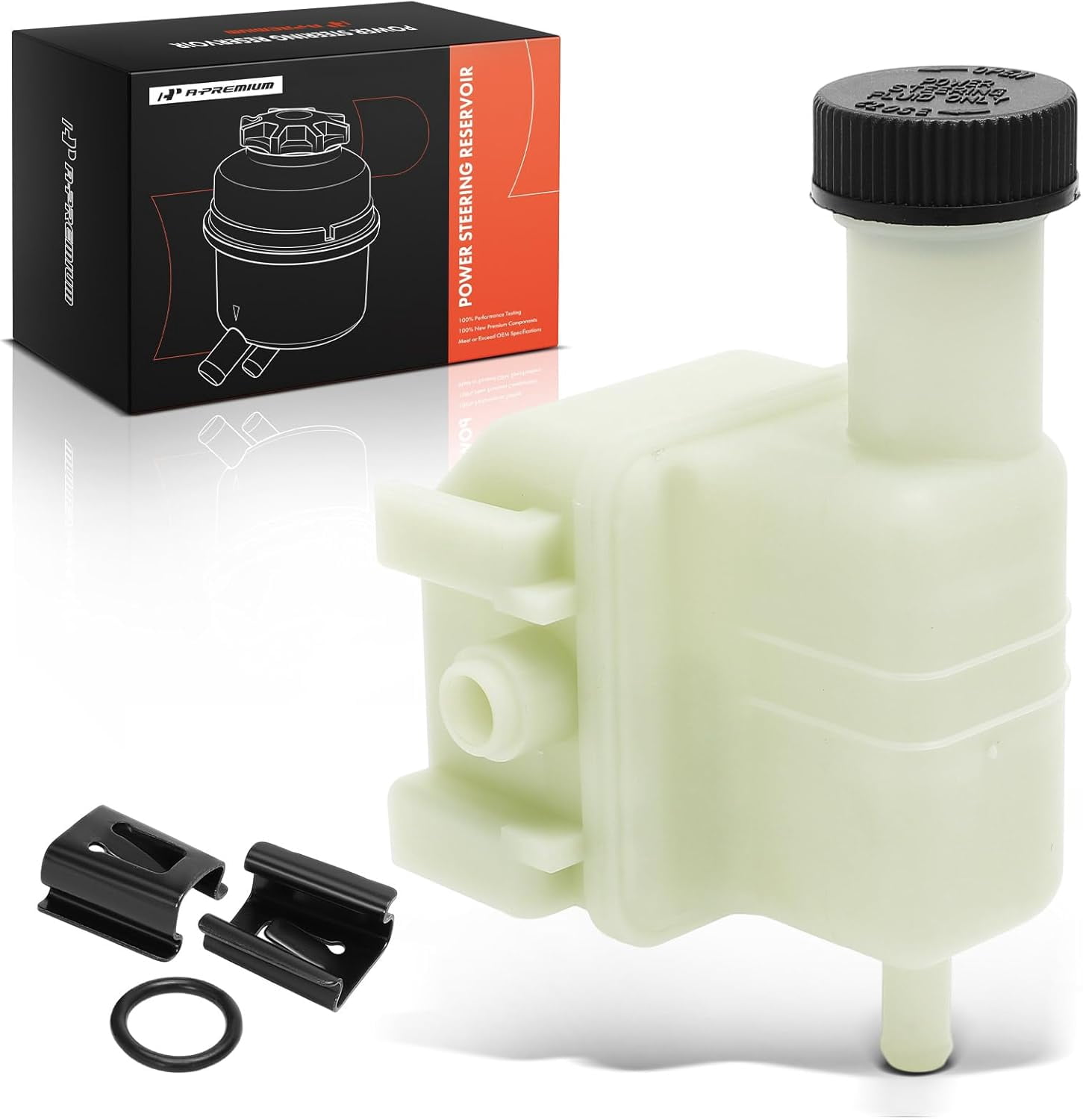 A-Premium Power Steering Reservoir/Tank with Cap Compatible with Mazda CX-7 CX7 2007 2008 2009 2010 2011 2012