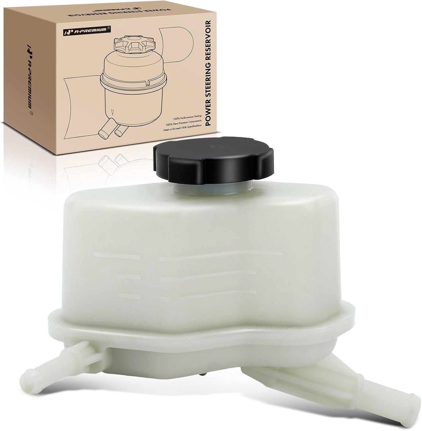 A-Premium Power Steering Reservoir/Tank with Cap Compatible with Nissan Altima 2007-2013 & Maxima 2009-2014
