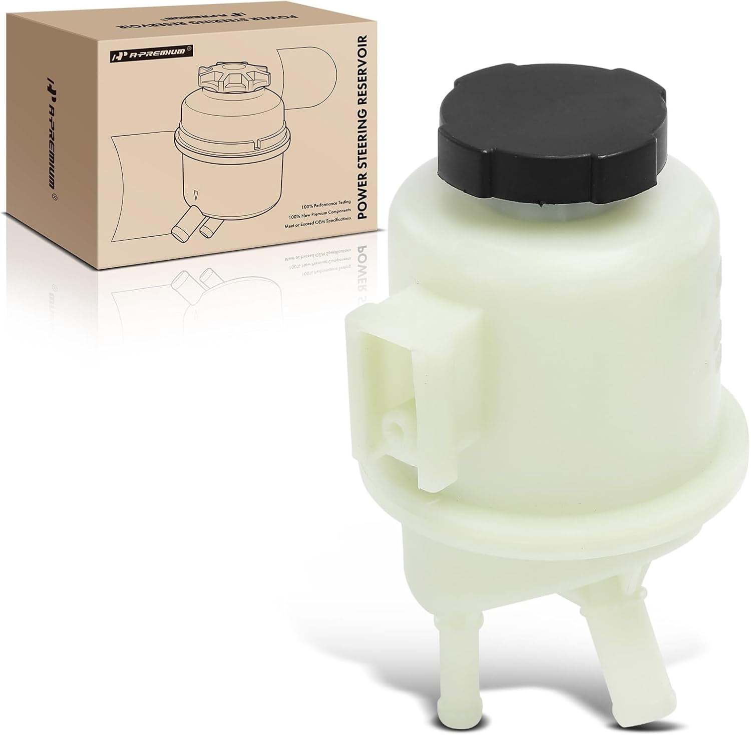 A-Premium Power Steering Reservoir/Tank with Cap Compatible with Nissan Frontier 2005-2021, Pathfinder 2005-2012, Xterra 2005-2015, 2.5L 3.8L 4.0L