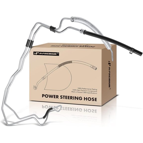 A-Premium Power Steering Return Hose Line Assembly Compatible with Chevrolet Malibu 2006-2010 & Pontiac G6 2006-2010 & Saturn Aura 2007-2008, 2.2L 3.5L 3.9L, From Gear