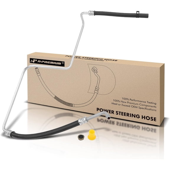 A-Premium Power Steering Return Hose Line Assembly Compatible with Chevrolet Trailblazer 2002-2009 & GMC Envoy 2002-2009 & Buick & Isuzu & Oldsmobile & Saab, 4.2L, Gear To Cooler