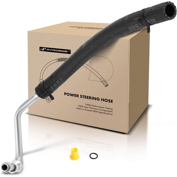 A-Premium Power Steering Return Hose Line Assembly Compatible with Dodge Ram 1500 2006-2008, Ram 2500 3500 2003-2009, 5.7L 4WD, with O-ring, Gear To Cooler