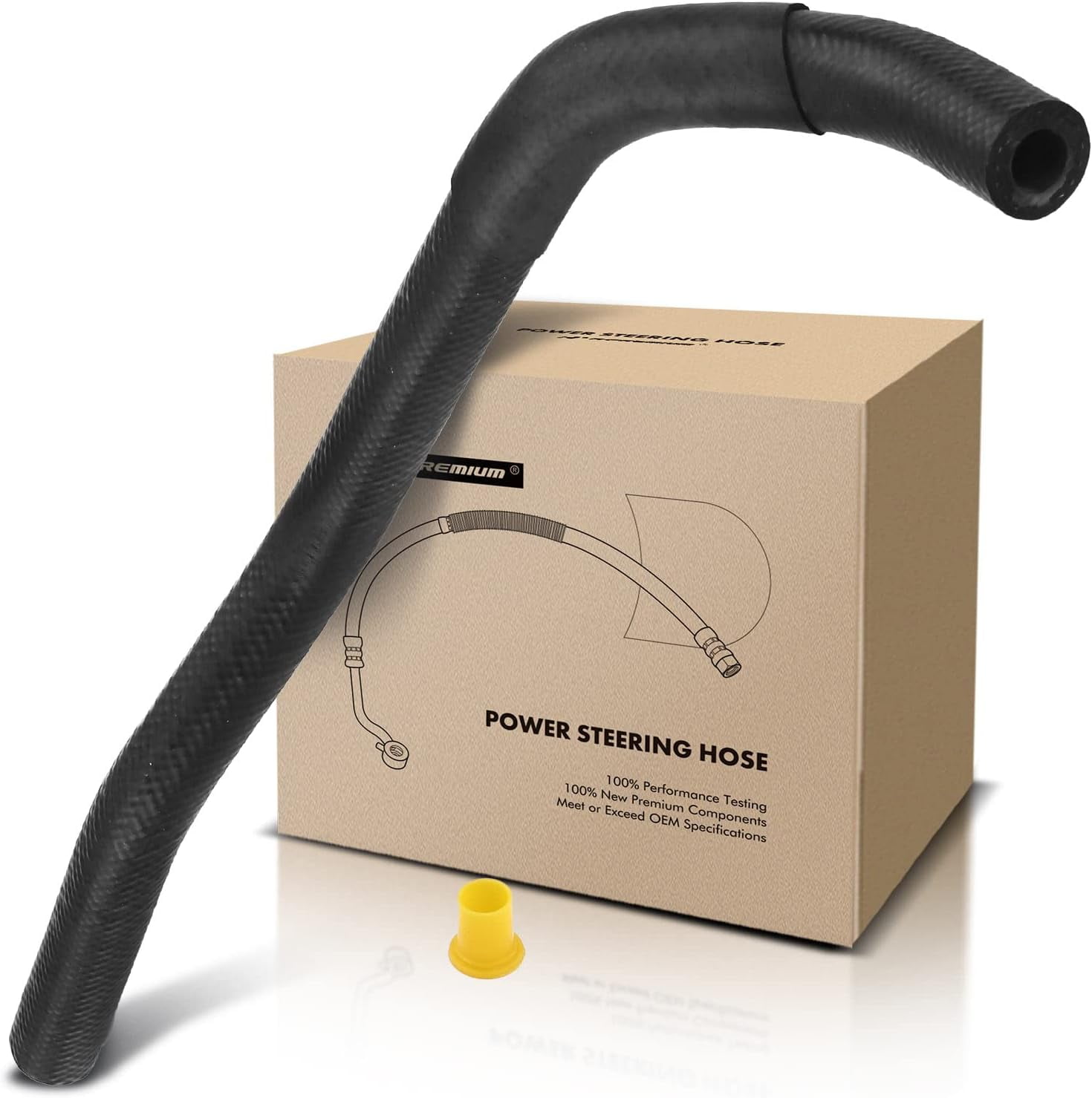 Power Steering Hose Pressure Line Assembly - Compatible With Nissan Maxima 1989-1994 V6 3.0L - View #3