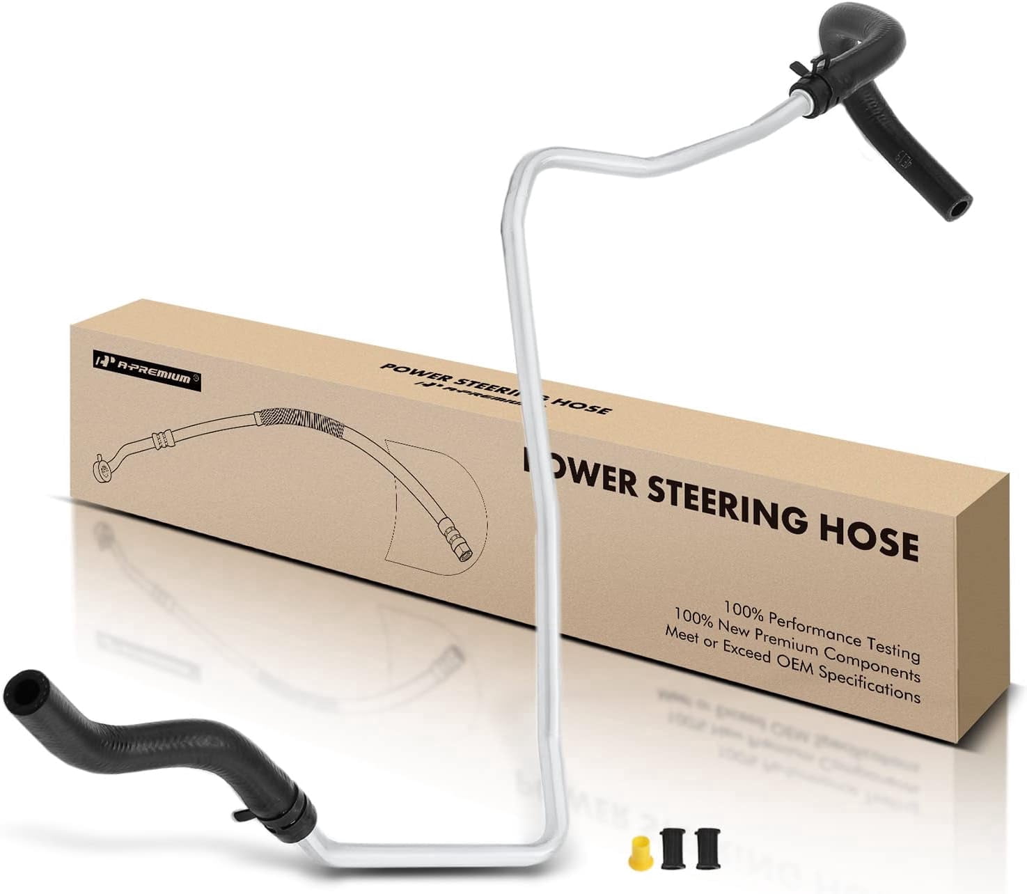 A-Premium Power Steering Return Line Hose Assembly Compatible with Lexus RX330 2004 2005 2006, 3.3L, Pipe To Reservoir