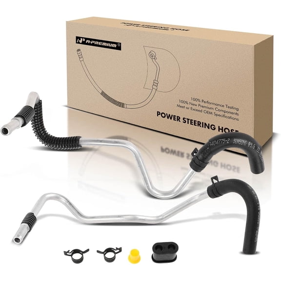 A-Premium Power Steering Return Line Hose Assembly Compatible with Nissan 350Z 2003-2007 V6 3.5L Cooler Tube 2-PC Set
