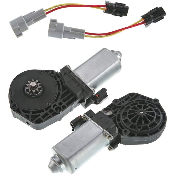 A-Premium Power Window Lift Motor Without Anti-Clip Compatible with Ford Excursion F-250 F-350 F-450 F-550 Super Duty 2000-2008 2-PC