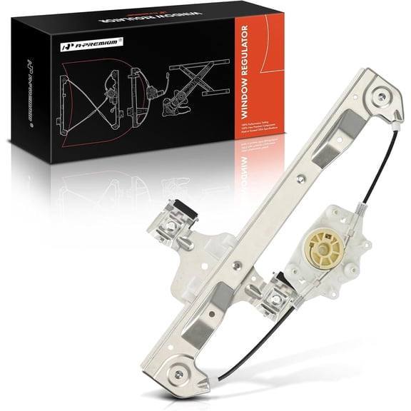A-Premium Power Window Regulator Compatible with Ford Fusion 2006-2012 & Lincoln MKZ 2007-2012, Zephyr 2006 & Mercury Milan 2006-2011, Rear Right Passenger Side