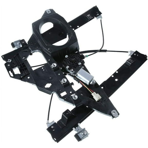 A-Premium Power Window Regulator with Motor and Panel Replacement for Ford Expedition Lincoln Navigator 2007-2017 Front Left Driver Side (with 2 Prongs Plug)