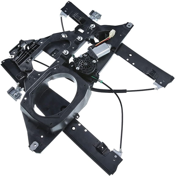 A-Premium Power Window Regulator with Motor and Panel Replacement for Ford Expedition Lincoln Navigator 2007-2017 Front Right Passenger Side (with 2 Prongs Plug)