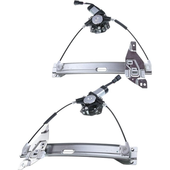 A-Premium Power Window Regulator with Motor Replacement for Chevrolet Impala 2006-2013 Impala Limited 2014-2016 Rear Driver and Passenger Side 2-PC Set