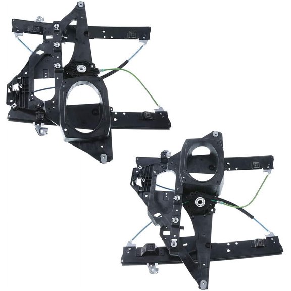 A-Premium Power Window Regulator with Panel without Motor Replacement for Lincoln Navigator Ford Expedition 2003-2006 Front Driver and Passenger Side 2-PC Set