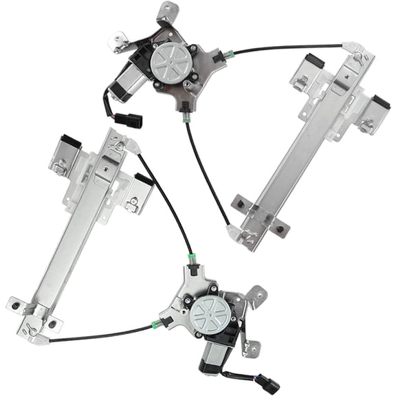 A-Premium Power Window Regulator with Motor Compatible with Cadillac Escalade Chevrolet Tahoe GMC Yukon 2007-2014 Rear Side 2-PC