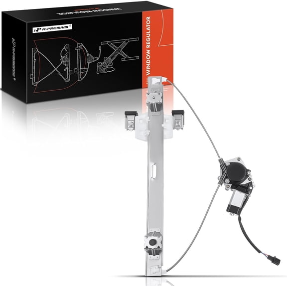 A-Premium Power Window Regulator with Motor Compatible with Ford F-150 2004-2014 Extended Cab Pickup Only Rear Passenger Side