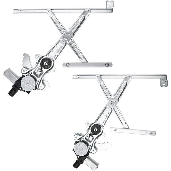 A-Premium Power Window Regulator with Motor Compatible with Honda Civic Si EX EX-L LX 2012-2015 Coupe Front Side 2-PC Set