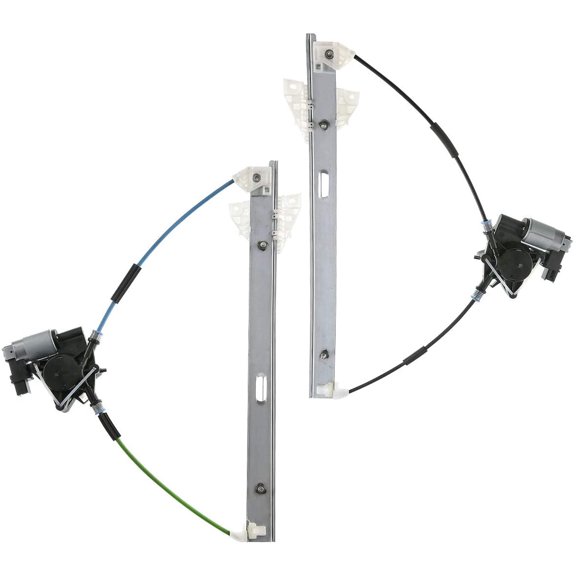 A-Premium Power Window Regulator with Motor Compatible with Mazda 3 2004-2009 3 Sport 2009 Front Driver and Passenger Side (6 Pins) 2-PC Set