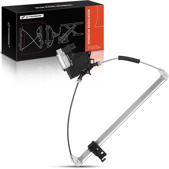A-Premium Power Window Regulator with Motor Compatible with Mazda 3 2004-2009 3 Sport 2009 Rear Left Driver Side 2 Pins without Anti-pinch Function