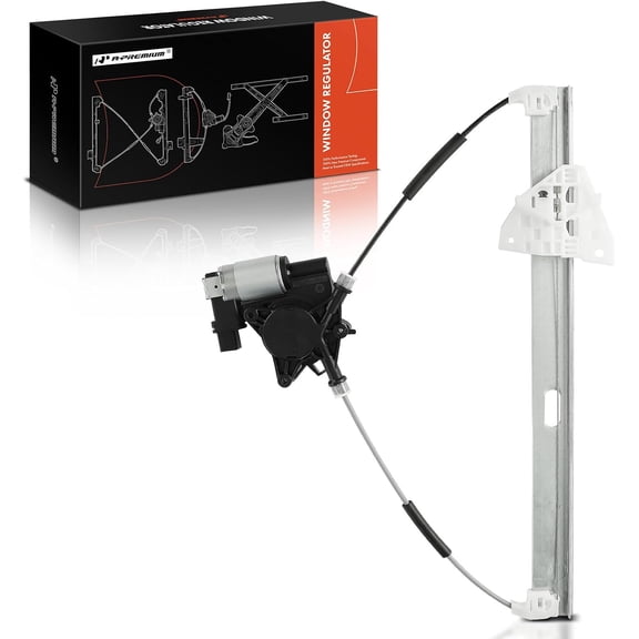 A-Premium Front Right Electric Power Window Regulator with 2-Pin Plug Motor Compatible with Mazda 6 2003-2008 Front Right Passenger Side, Sedan/Wagon Only