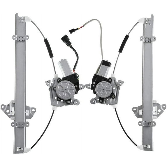 A-Premium Power Window Regulator with Motor Compatible with Nissan Tiida Versa 2007-2013 Front Side 2-PC