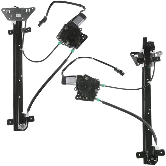 A-Premium Power Window Regulator with Motor Replacement for Dodge Dakota 2000-2004 Durango 1998-2003 Front Driver and Passenger Side 2-PC Set