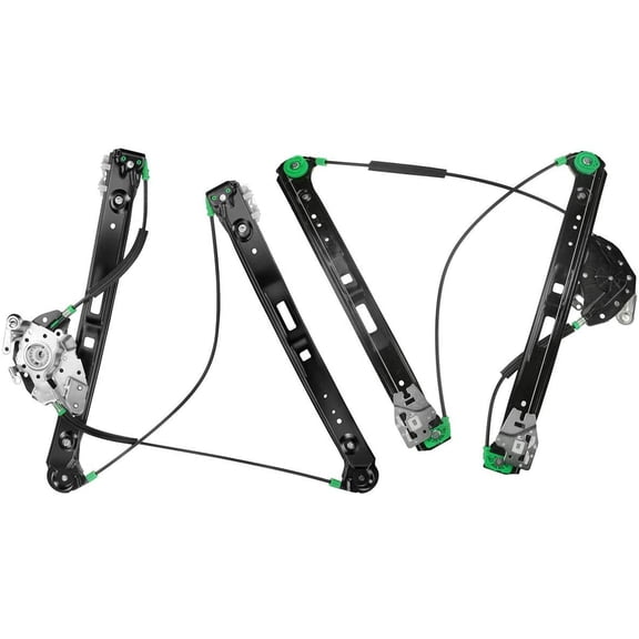 A-Premium Power Window Regulator without Motor Replacement for BMW E46 323i 325i 325xi 328i 330i 330xi Front (Front Driver and Passenger Side) Fits select: 2004-2005 BMW 325 IS SULEV, 1999 BMW 323 IC