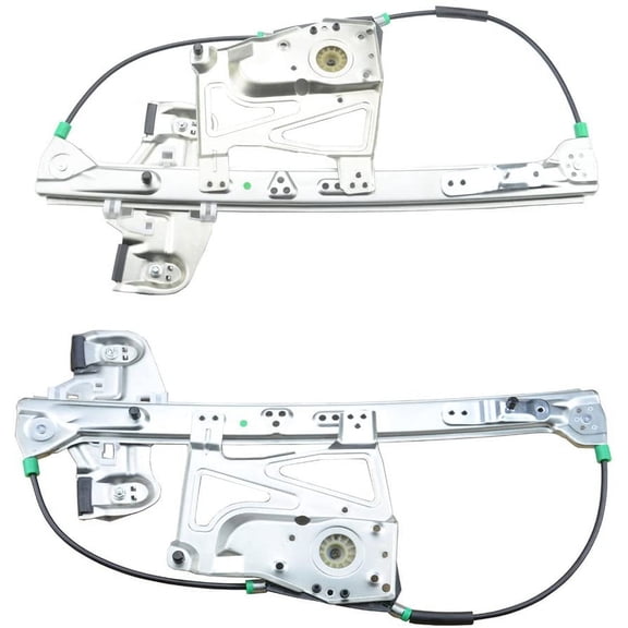 A-Premium Power Window Regulator without Motor Replacement for Cadillac DeVille 2000-2005 Front Left and Right 2-PC Set