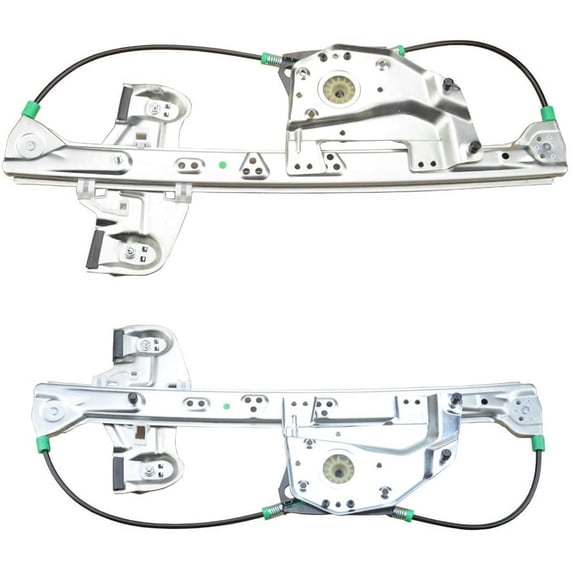 A-Premium Power Window Regulator without Motor Replacement for Cadillac DeVille 2000-2005 Rear Left and Right 2-PC Set