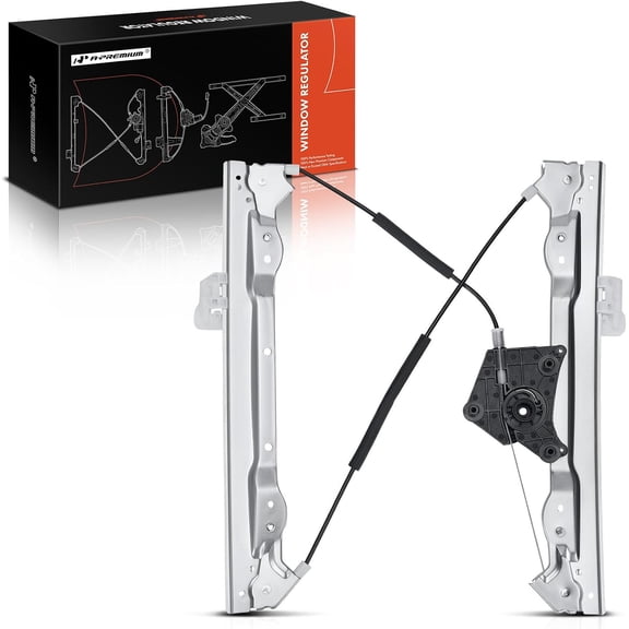 A-Premium Electric Power Window Regulator Without Motor Compatible with Dodge Avenger 2008-2010 Sedan Front Right Passenger Side