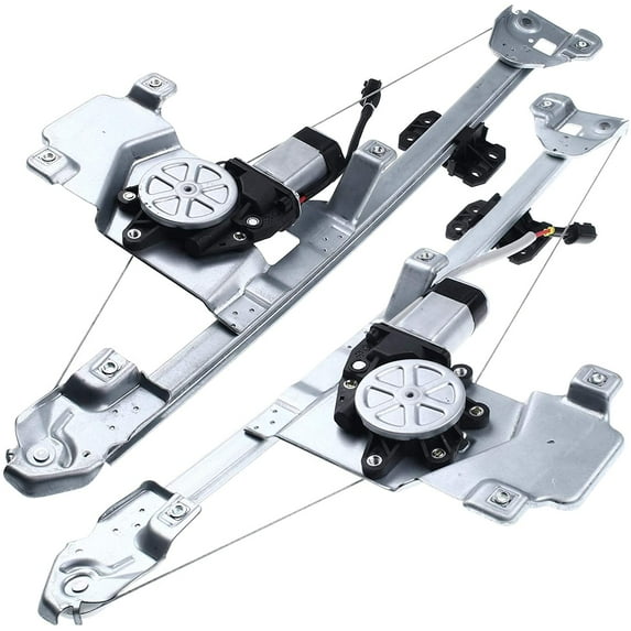 A-Premium Power Window Regulators with Motor Compatible with Chevrolet Colorado GMC Canyon 2004-2012 Rear Side 2-PCS Set