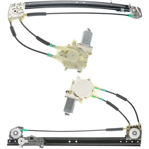A-Premium Power Window Regulators with Motor Replacement for BMW E39 528i 540i 1997-1999 Rear Left and Right 2-PC Set