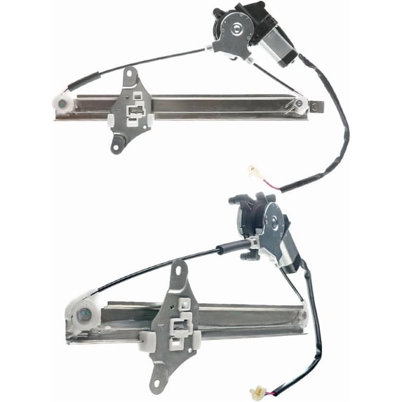 A-Premium Power Window Regulators with Motor Replacement for Toyota Camry 1992-1996 Rear Left and Right 2-PC Set