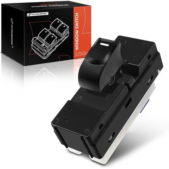 A-Premium Power Window Switch Compatible with Chevrolet Colorado 2004-2012 & GMC Canyon 2004-2012 & Hummer H3 2006-2010, Rear Left or Right, Replace# 25884813, 15205245