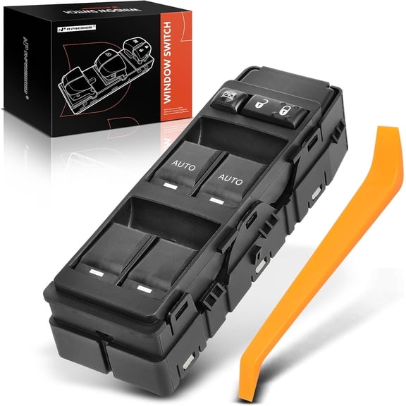A-Premium Power Window Switch Compatible with Chrysler 200 300 Aspen Sebring & Dodge Avenger Charger Durango Magnum & Jeep Commander Grand Cherokee, Front Left Driver Side, Replace # 04602781AA