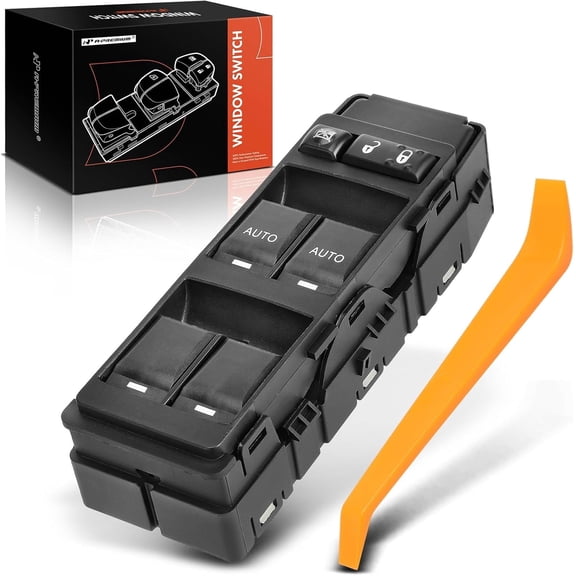 A-Premium Power Window Switch Compatible with Chrysler 200 300 Aspen Sebring & Dodge Avenger Charger Durango Magnum & Jeep Commander Grand Cherokee, Front Left Driver Side, Replace # 04602781AA