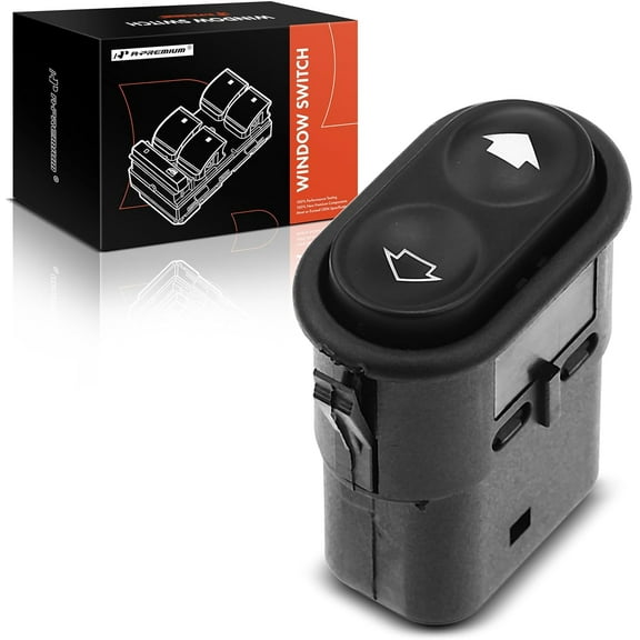 A-Premium Power Window Switch Compatible with Ford F-150 2000-2002, F-250 F-350 F-450 F-550 Super Duty 2004-2007, Contour & Mercury Mystique 1995-1997, Replace# F5RZ14529A