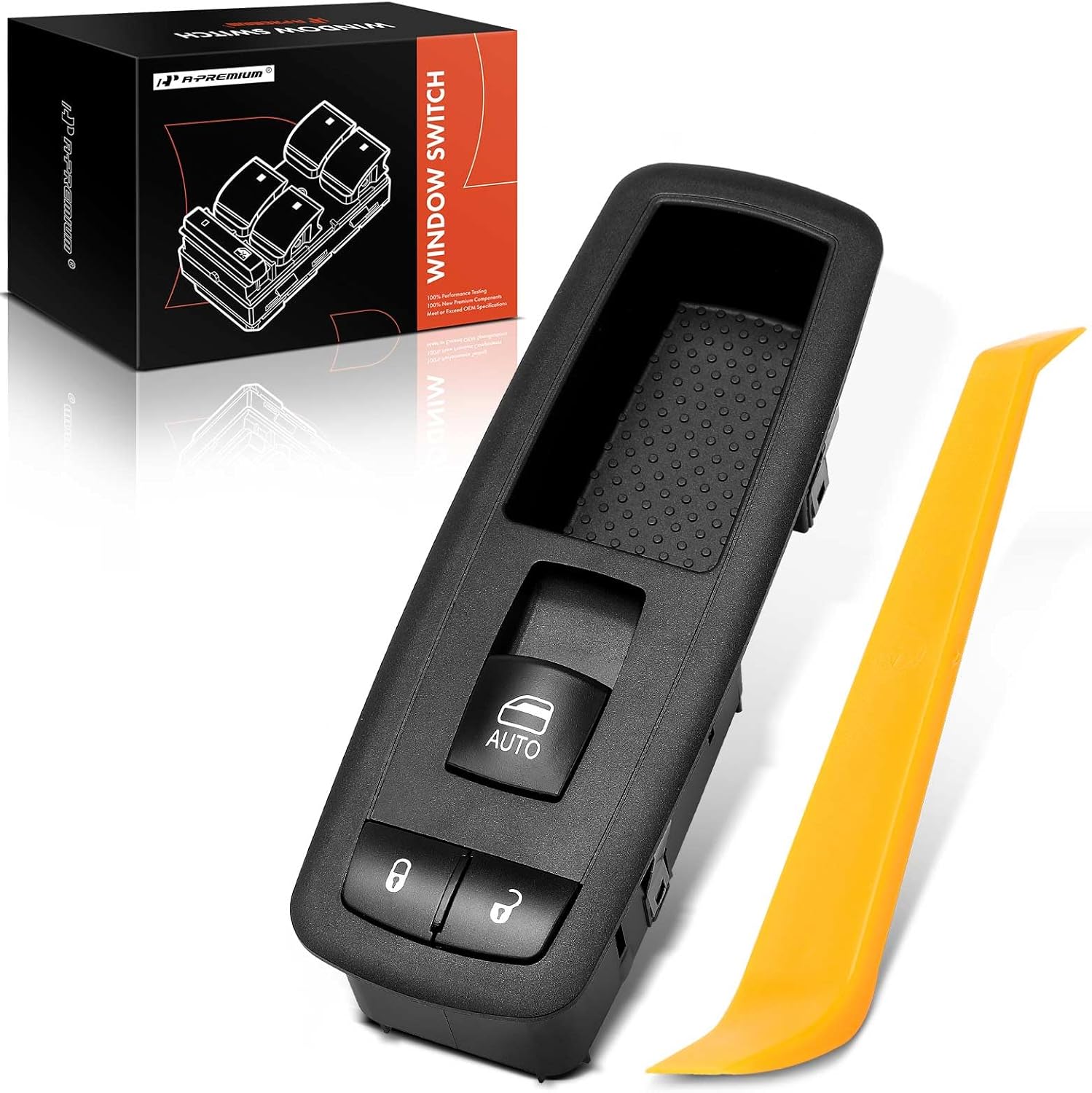 Power Window Switch 68110865AA - For Ram 1500/2500/3500, Dodge Caravan, Black