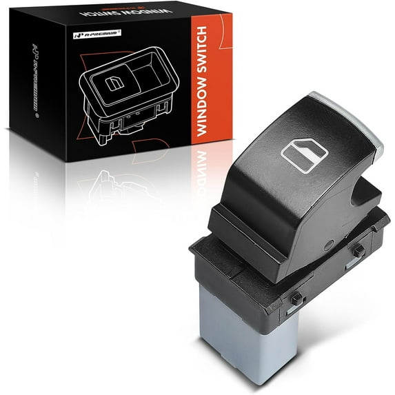 A-Premium Power Window Switch Compatible with Volkswagen Jetta 2012-2017, Passat 2012-2017, Golf 2010-2013, Golf City 2010, GTI 2010-2013, CC 2014-2017, EOS 2012-2016, Touareg 2011-2013