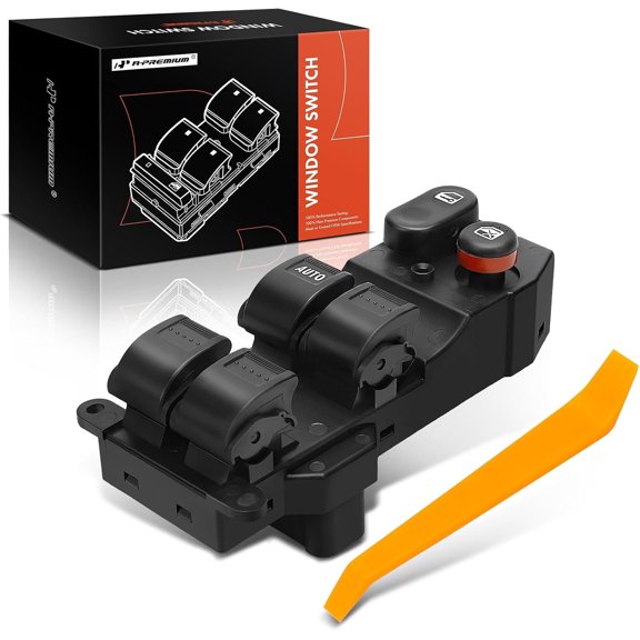 A-Premium Power Master Window Switch Compatible with Honda Fit 2007-2008 Hatchback, Front Left Driver Side, Replace # 35750SAAG12M1, 35756SAA406