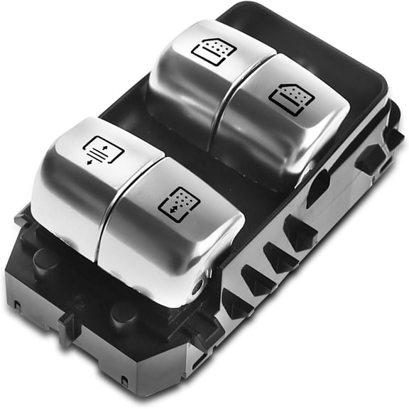 A-Premium Power Window Switch Compatible with Mercedes-Benz W222 Series S550 S63 AMG 2014-2017, S600 2015-2017, Black, Rear Right Passenger Side, Replace# 2229051505