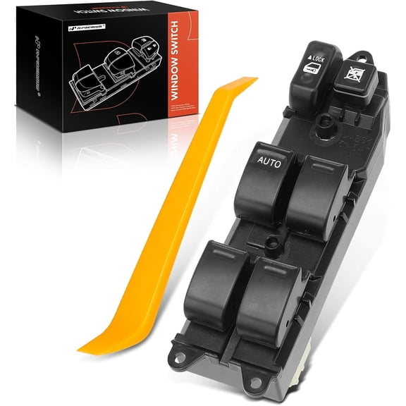 A-Premium Power Window Switch Compatible with Toyota Camry 2002-2006, RAV4 2001-2005, Prius 2004-2009, Sienna 2004-2009, Front Left Driver Side, Replace# 8482012480