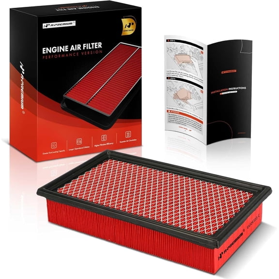 A-Premium Pre-oiled Engine Air Filter Compatible with Ford, Lincoln & Mercury - Explorer 02-10, Explorer Sport 02-03, Explorer Sport Trac 07-10, Navigator 03, Aviator 03-05, Mountaineer 02-05