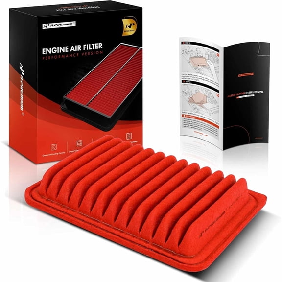 A-Premium Pre-oiled Engine Air Filter Compatible with Toyota, Scion & Pontiac Models - Corolla 2009-2019, Matrix 2009-2014, Yaris 2006-2018, iM 2016, xD 2008-2014, Vibe 2009-2010